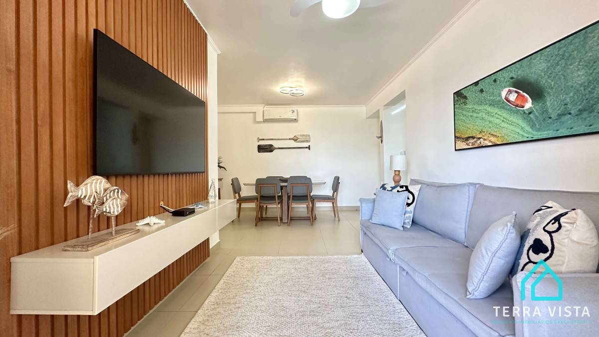  - Apartamento frente mar com 3 dormitórios na Praia Grande Ubatuba SP