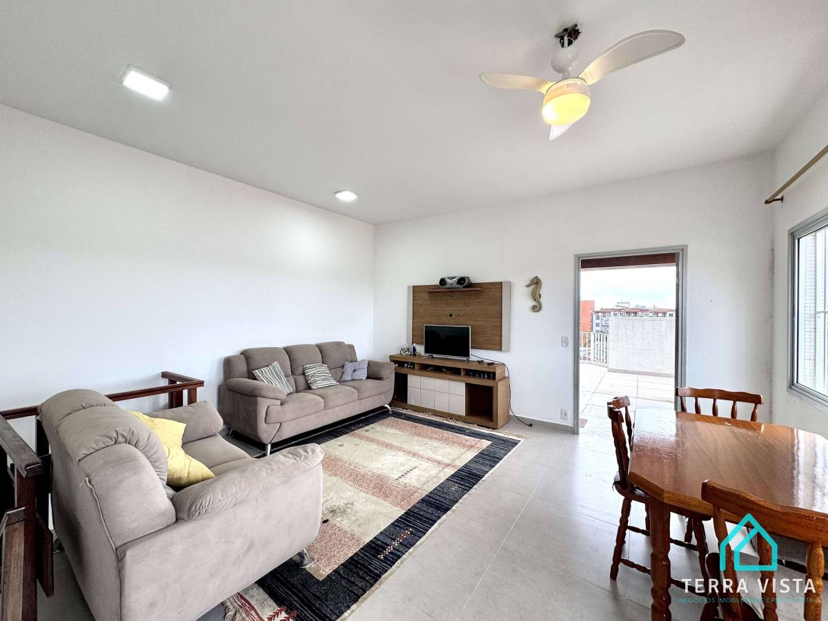  - Cobertura duplex com 2 dormitórios a venda na Praia Grande Ubatuba SP
