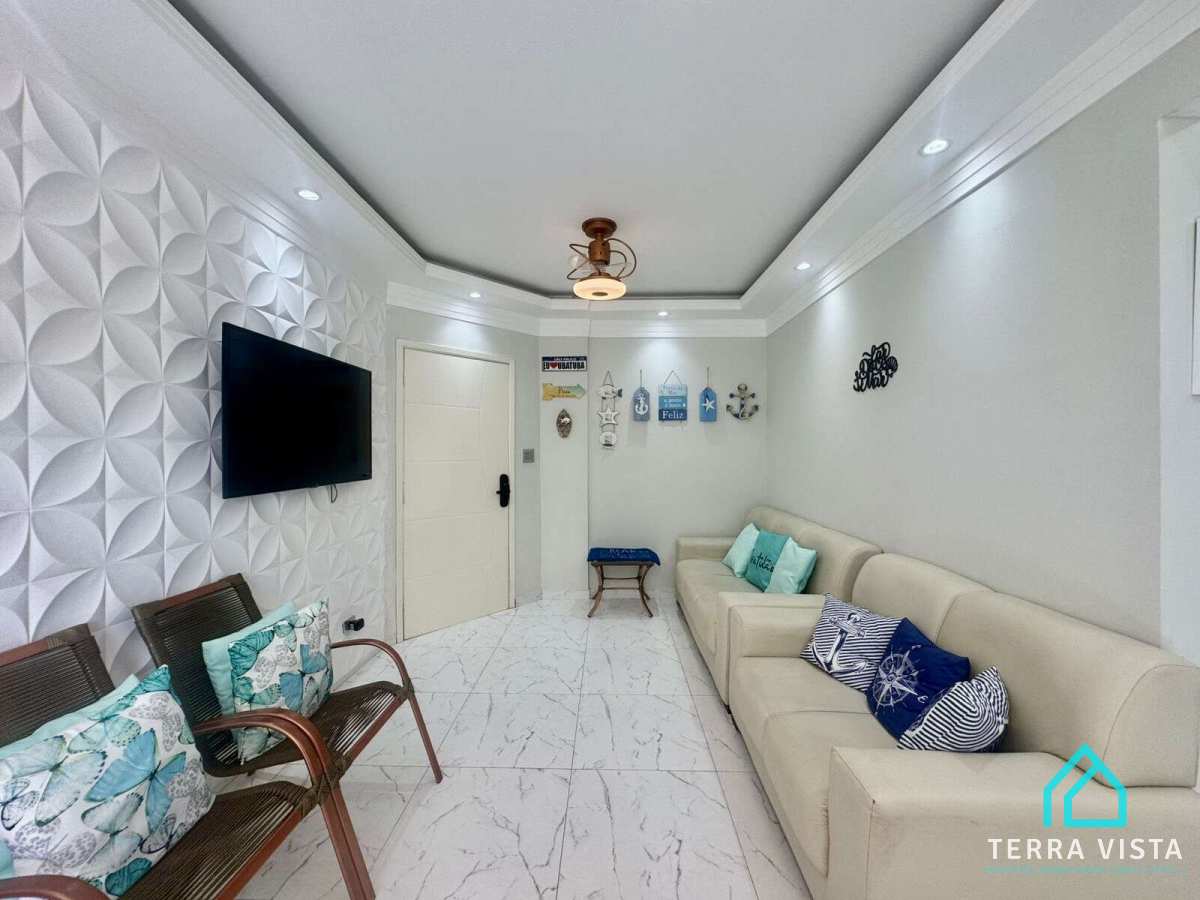  - Lindo apartamento de 1 dormitórios a venda na Praia do Itaguá SP